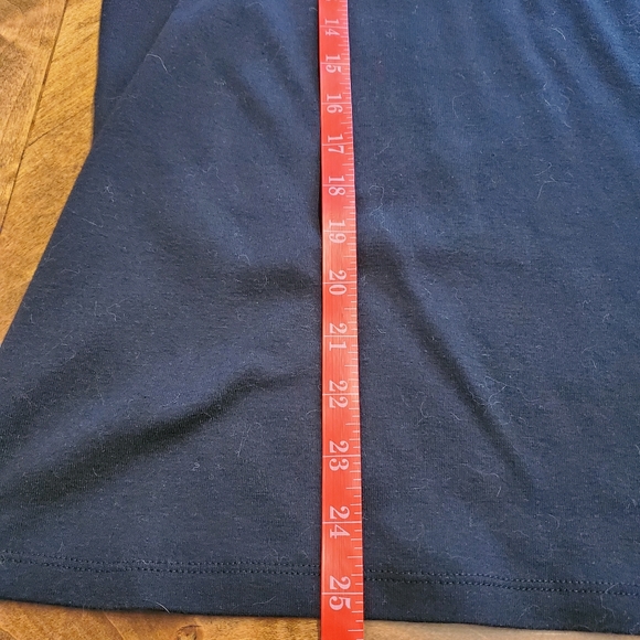 Basic Editions Black & Gold 3/4 Sleeve T-Shirt Top - Picture 9 of 11